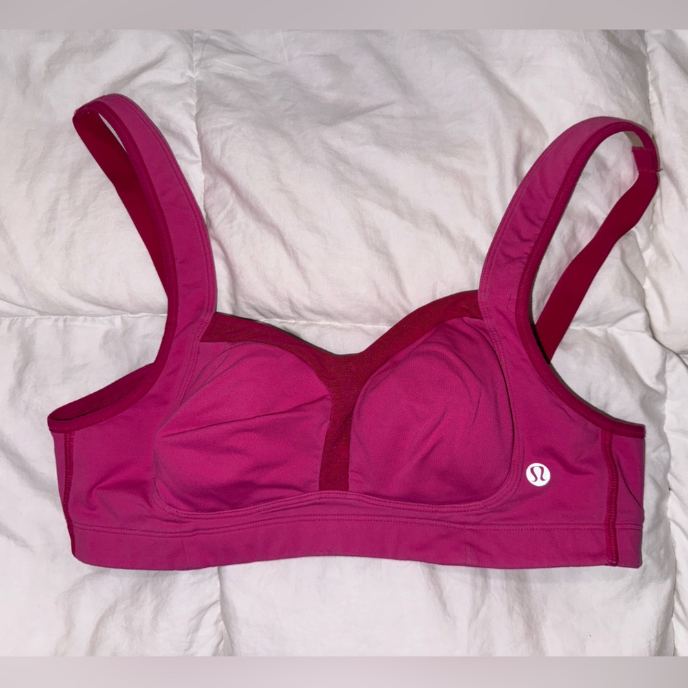 Lululemon, Ta Ta Tamer III sports bra, Hot Pink, 36C